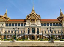 Grand palace Wat Phra KaewTemple of the Emerald BuddhaLandmark of Thailand in which tourists from all over the world do not miss to visit. photo