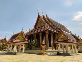 Grand palace Wat Phra KaewTemple of the Emerald BuddhaLandmark of Thailand in which tourists from all over the world do not miss to visit. photo