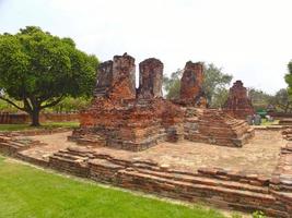 templo de wat phra sri sanphet el templo sagrado es el templo más sagrado del gran palacio en la antigua capital de tailandia ayutthaya. foto