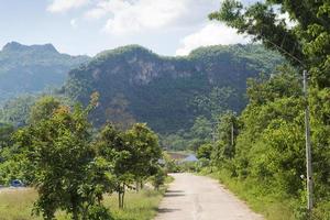 The hills and the road. photo