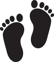 Baby footprint vector