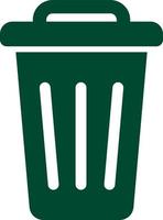 Trash bin icon vector