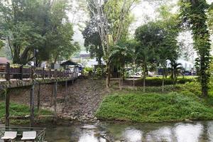 The bridge across the river. photo