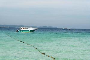 Boats in the sea. photo