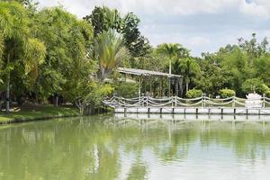 A Park with a lake. photo