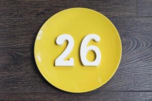 Figure twenty-six on the yellow plate. photo