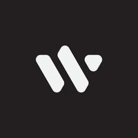 Initial letter W simple monogram logo. Modern logo concept. vector