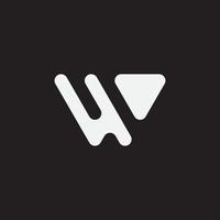Initial letter W simple monogram logo. Modern logo concept. vector