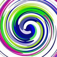 Swirl rays retro background. vector