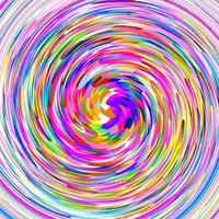 Swirl rays retro background. vector