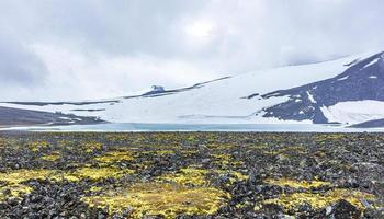 Galdhopiggen in Jotunheimen Lom largest highest mountain in Norway Scandinavia. photo