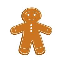 Holiday Gingerbread in the Form of a Man. vector