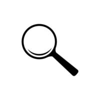 Search icon. Magnify glass. Research, find icon. Lens, look magnifier, loupe sign. Search symbol illustration vector