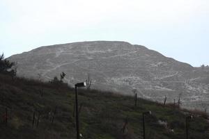 nieve en jerusalén y las montañas circundantes foto