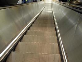 Subway escalator stairs photo