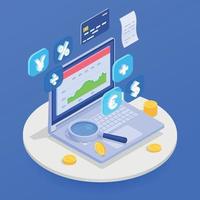 Accounting And Financial Audit Composition vector