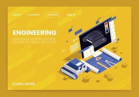 STEM Education Engineering Website vector