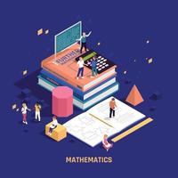 STEM Education Isometric Poster vector