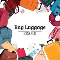 Bag Luggage Frame Background vector