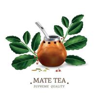 ilustración de té mate