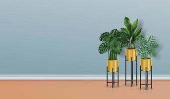 House Plants Realistic vector