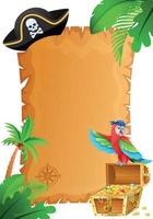 Cartoon Island Treasure Pirates vector