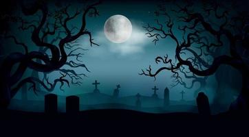 Realistic Halloween Background vector