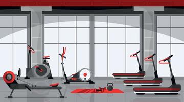 Gym Colored Composition