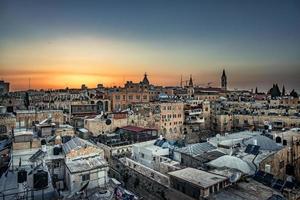 Jerusalem at sunset photo
