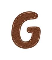 nice letter G icon vector