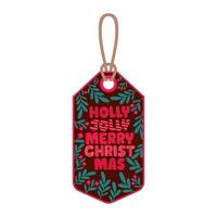 holiday label design vector