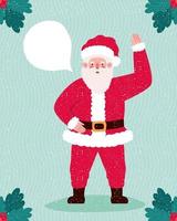 santa claus card vector