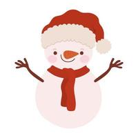 nice snowman design vector