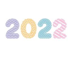 nice 2022 year icon vector