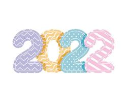 nice 2022 year illustration vector