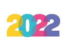 beautiful 2022 year image vector