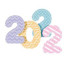 nice 2022 year design vector