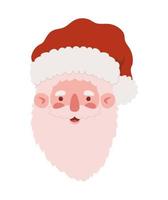 sonriente santa claus vector