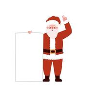 icono de santa claus vector