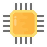 Processor Chip Concepts vector