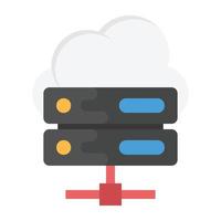 conceptos de servidor en la nube vector