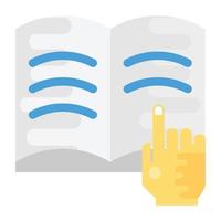 Trendy Reading Concepts vector