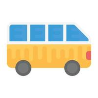 Trendy Bus Concepts vector