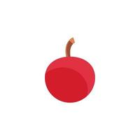 Isolated cherry fruit vector design