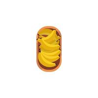 Isolated bananas fruit vector design