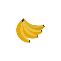 Diseño de vector de fruta de plátano aislado