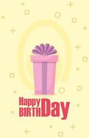Happy birthday gift vector design