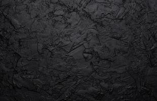 Black stone texture, dark slate background, top view photo