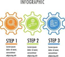 infographics for business concept with icons and  options or steps.