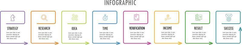 infografías para el concepto de negocio con iconos y opciones o pasos. vector